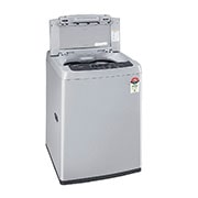 LG 6.5Kg Top Load Washing Machine, Smart Inverter Motor, Middle Free Silver , T65SKSF4Z