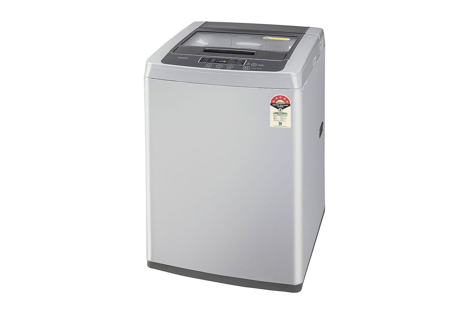 LG 6.5Kg Top Load Washing Machine, Smart Inverter Motor, Middle Free Silver , T65SKSF4Z