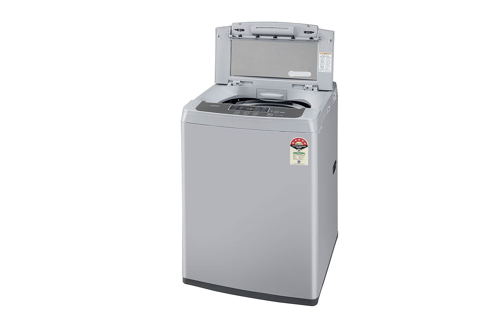 LG 6.5Kg Top Load Washing Machine, Smart Inverter Motor, Middle Free Silver , T65SKSF4Z