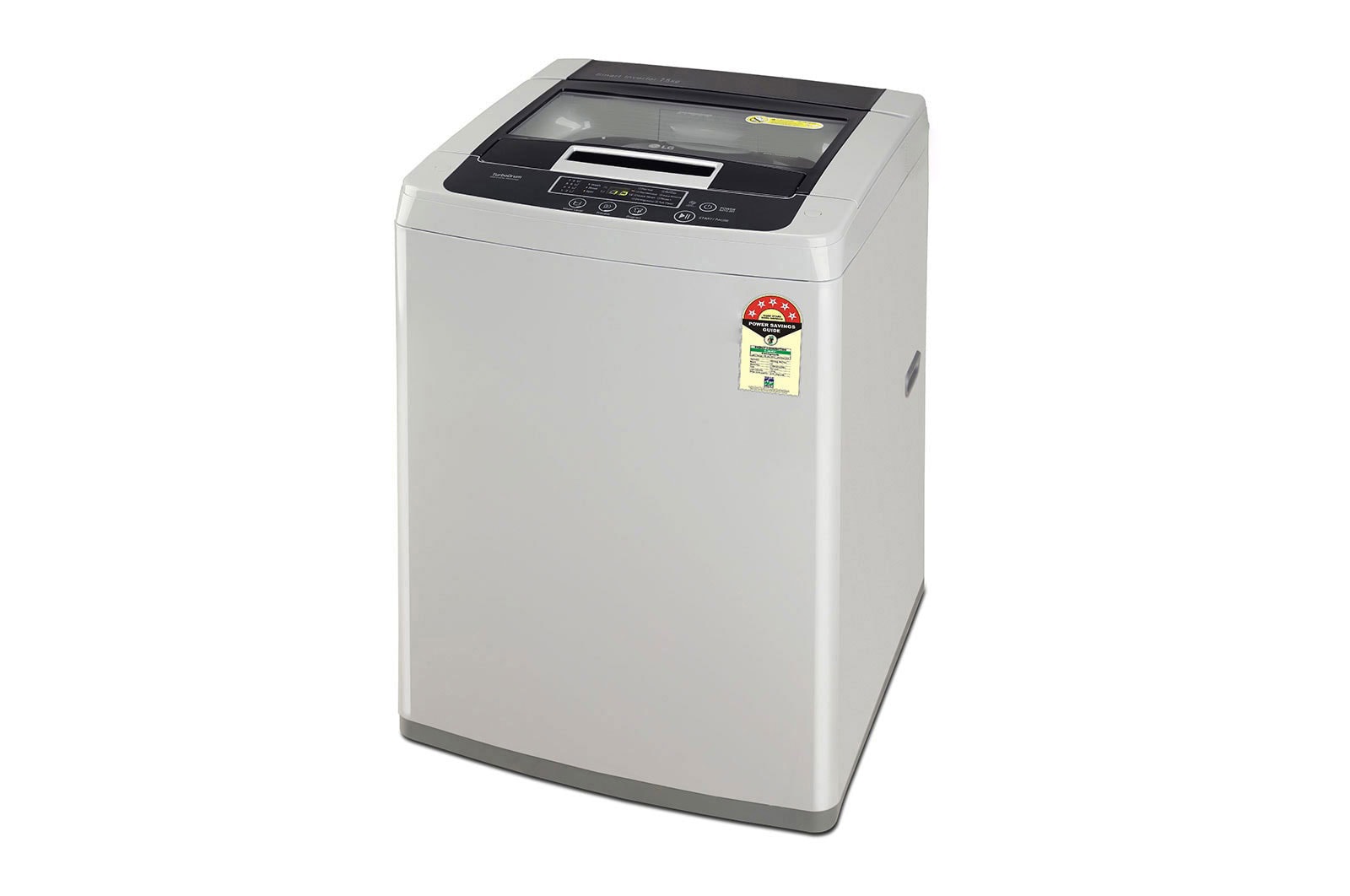 LG 7.5Kg Top Load Washing Machine, Smart Inverter Motor, Middle Free Silver, T75SKSF1Z