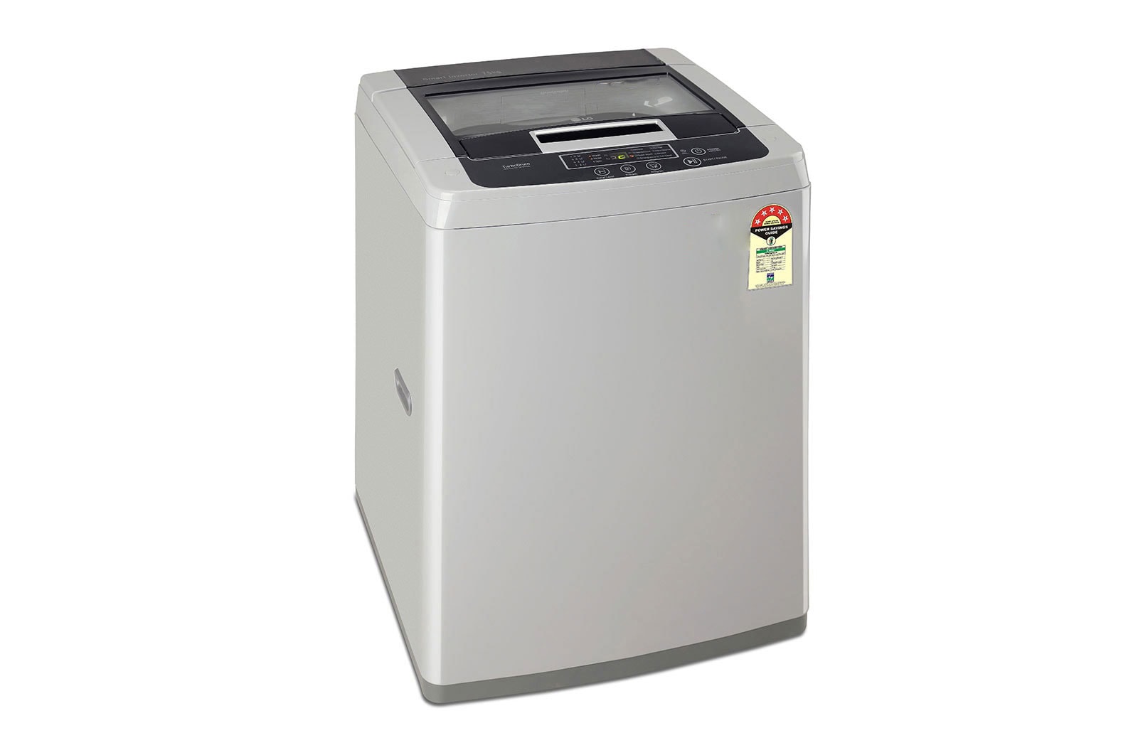 LG 7.5Kg Top Load Washing Machine, Smart Inverter Motor, Middle Free Silver, T75SKSF1Z