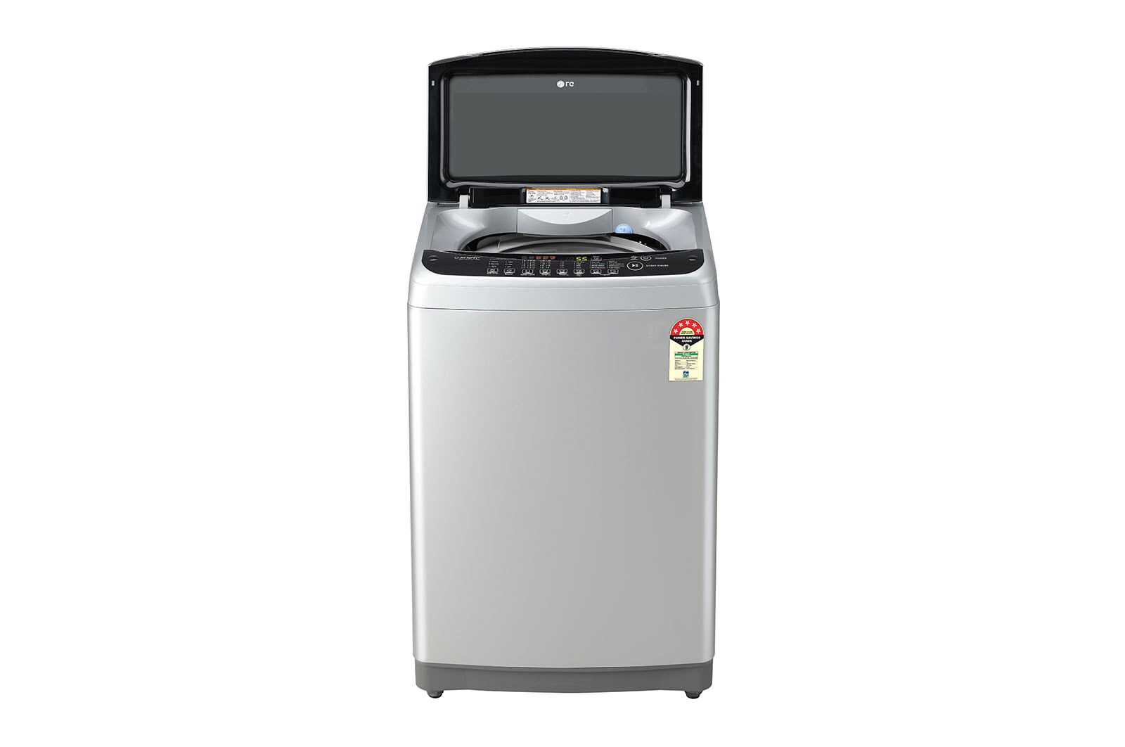 LG 8Kg Top Load Washing Machine, Smart Inverter Motor, Middle Free Silver, T80SJSF1Z