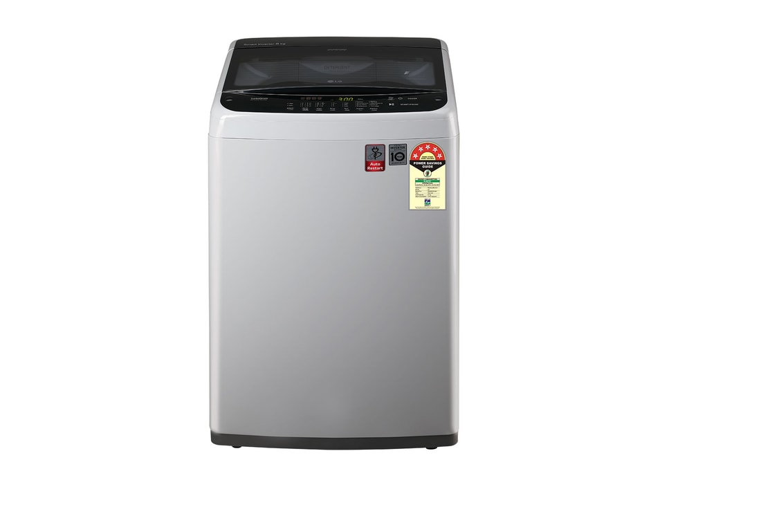 LG T80SPSF2Z top loading washing machine front view