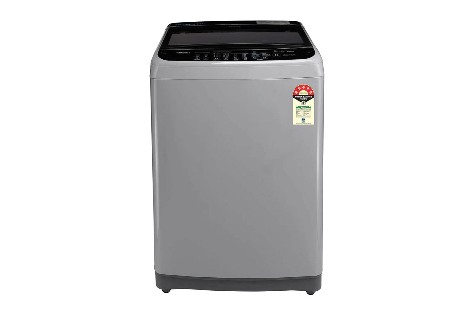 LG T90SJSF1Z top loading washing machine front view