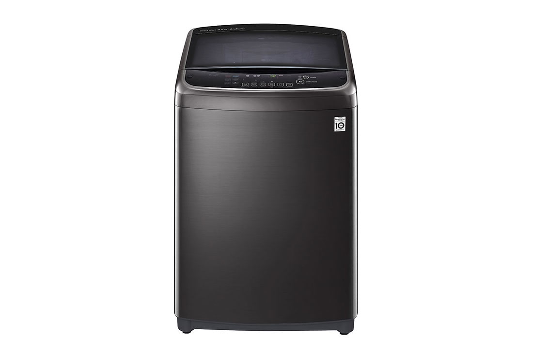 LG THD18STB top loading washing machine front view