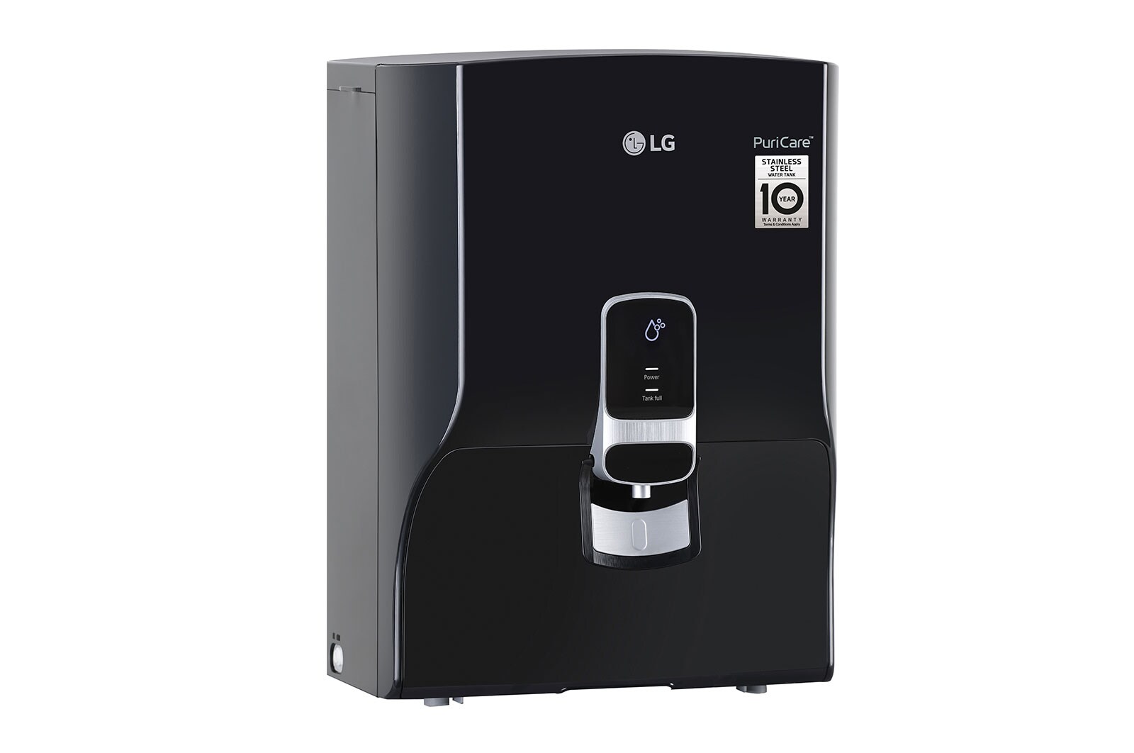 LG 8L RO+Mineral Booster Water Purifier with Steel Tank, Black, WW140NP