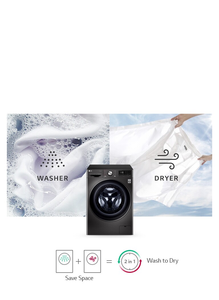 LG FHD2112STB Washer Dryer All in One