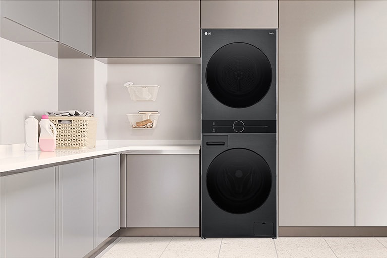 LG WashTower positioned in a Utility Room Space