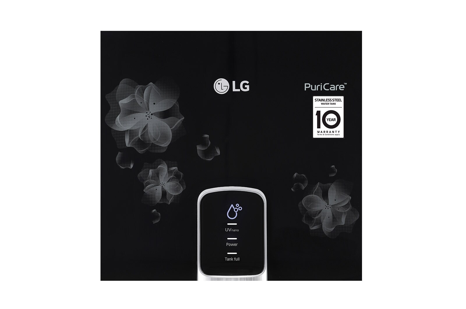 LG 8L RO+UV+Mineral Booster Water Purifier, Steel Tank, Black, WW151NP
