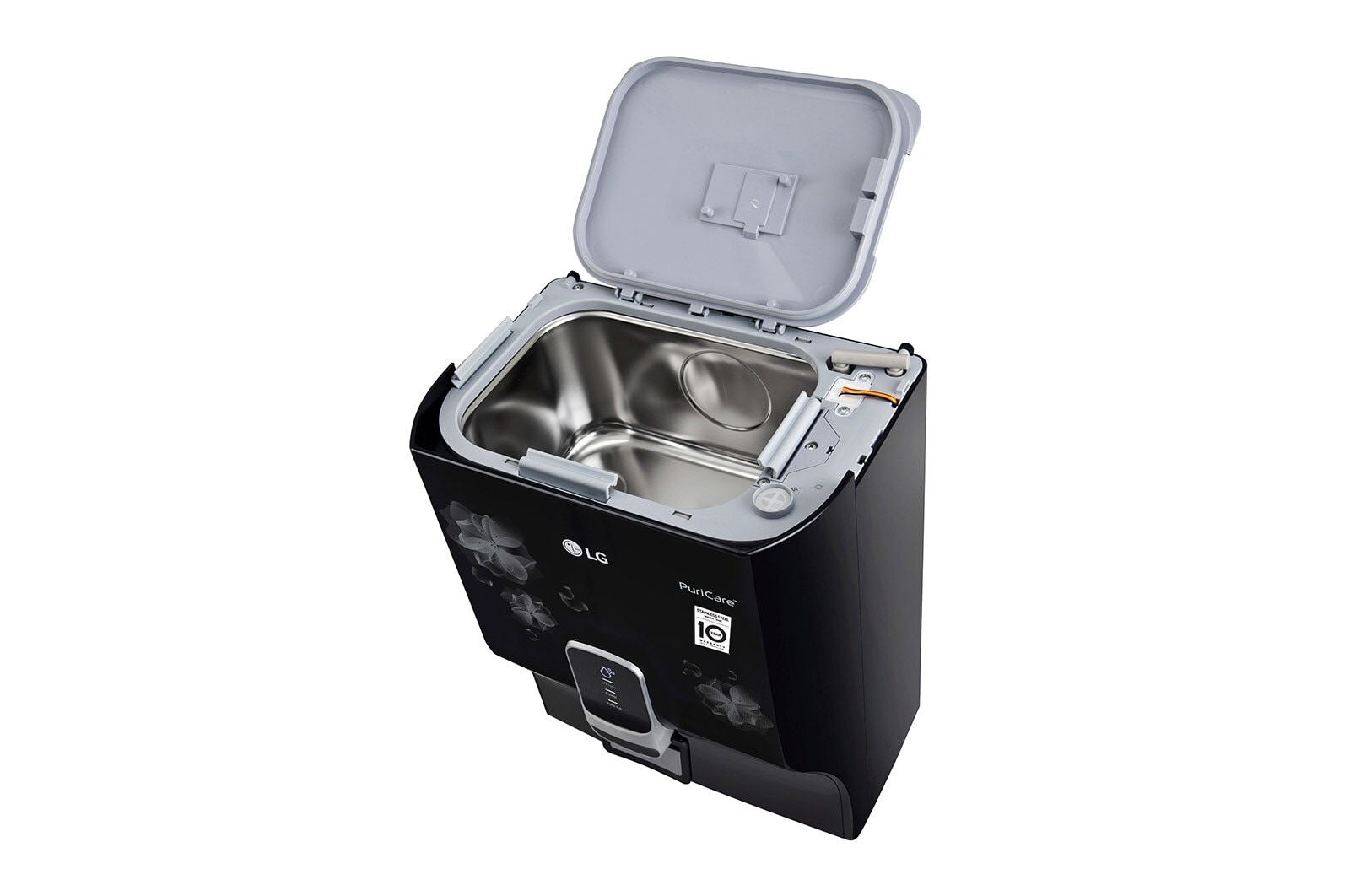 LG 8L RO+UV+Mineral Booster Water Purifier, Steel Tank, Black, WW151NP