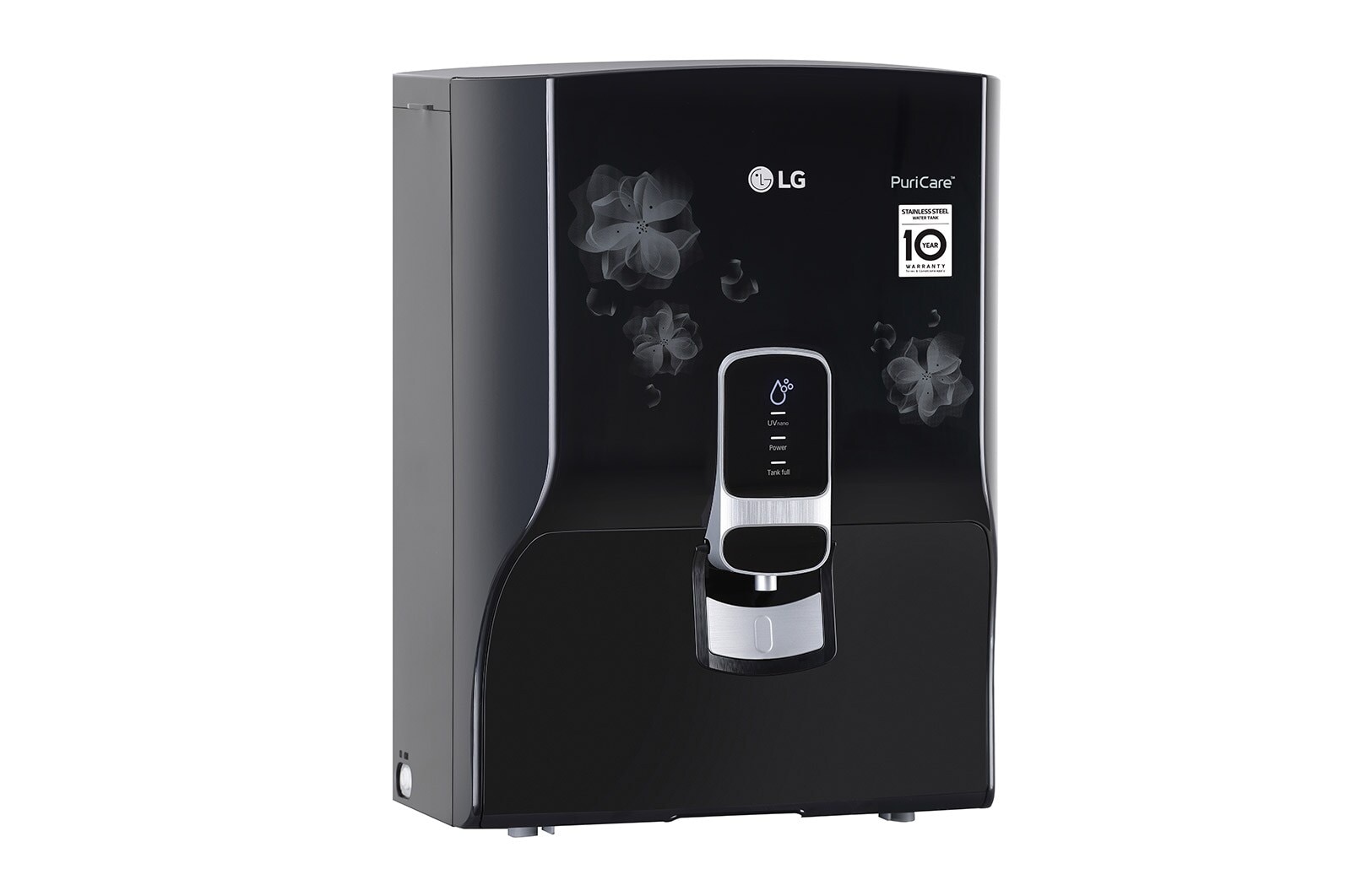 LG 8L RO+UV+Mineral Booster Water Purifier, Steel Tank, Black, WW151NP