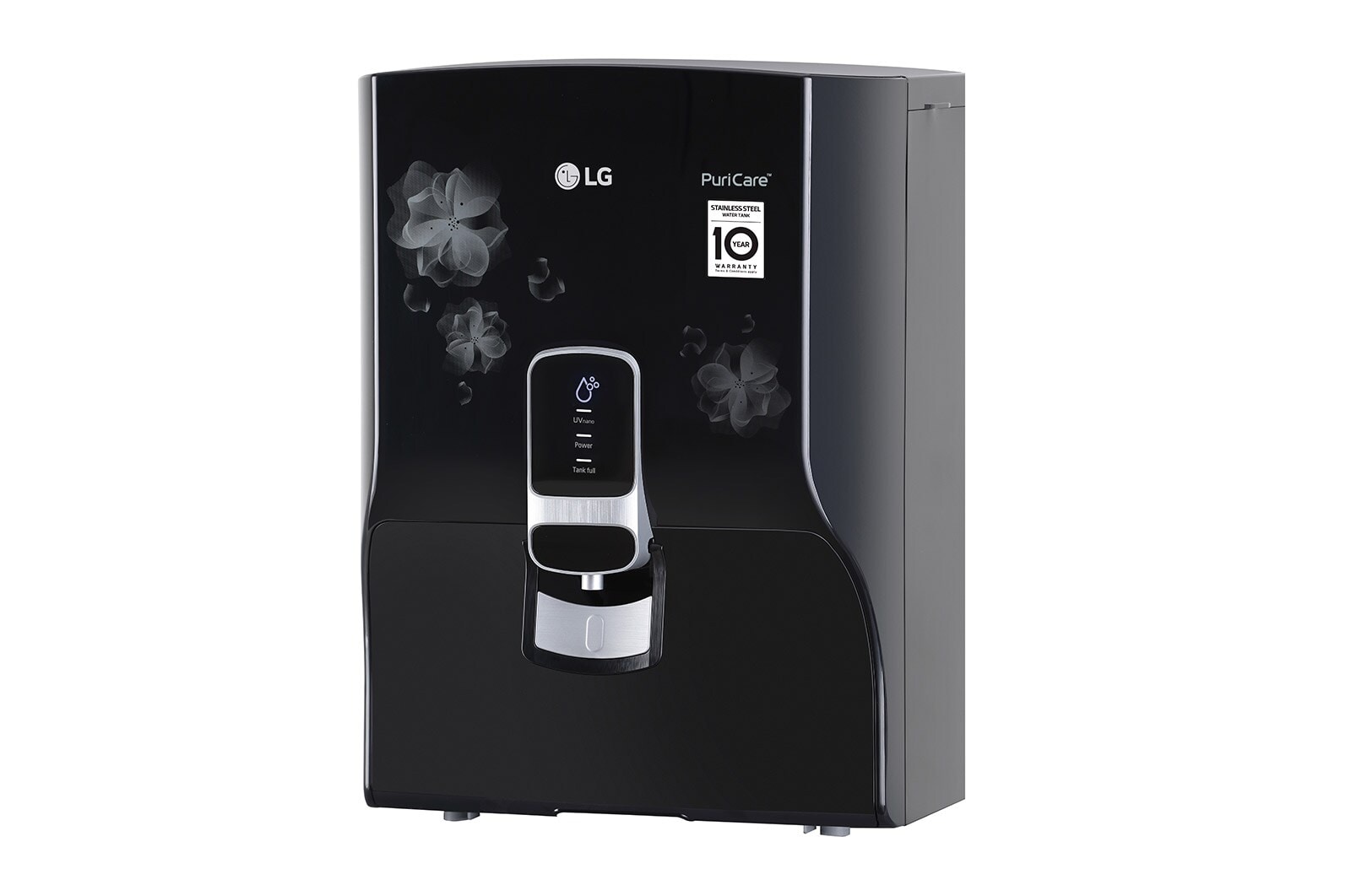 LG 8L RO+UV+Mineral Booster Water Purifier, Steel Tank, Black, WW151NP