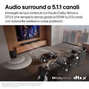 Caratteristica Audio surround a 5.1.1 canali