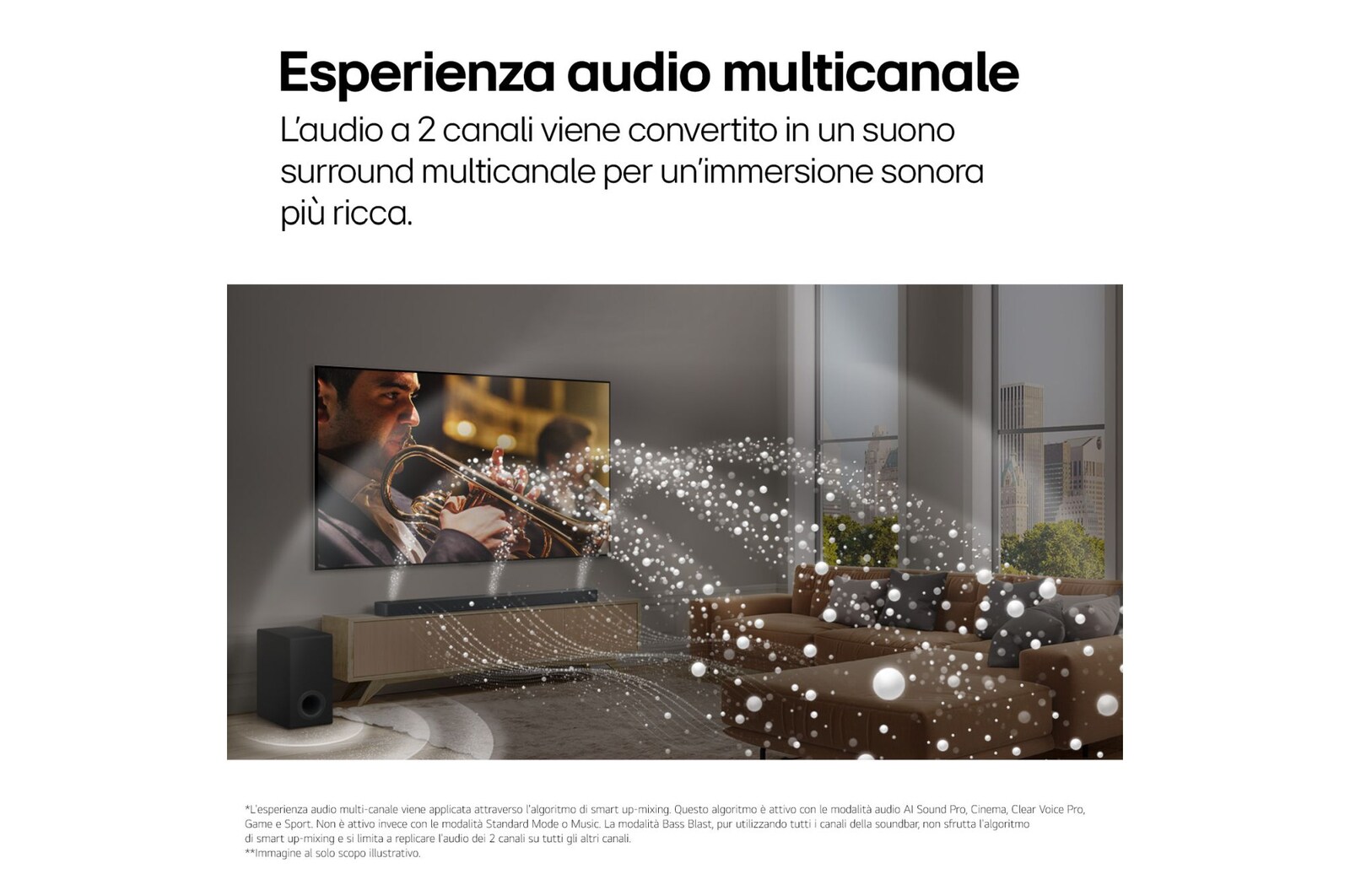 LG Offerta Kit Esclusivo: TV 65 pollici LG QNED80 4K + Soundbar Home Theater LG S70TR, 5.1.1 canali, 65QNED80T6A.S70TR