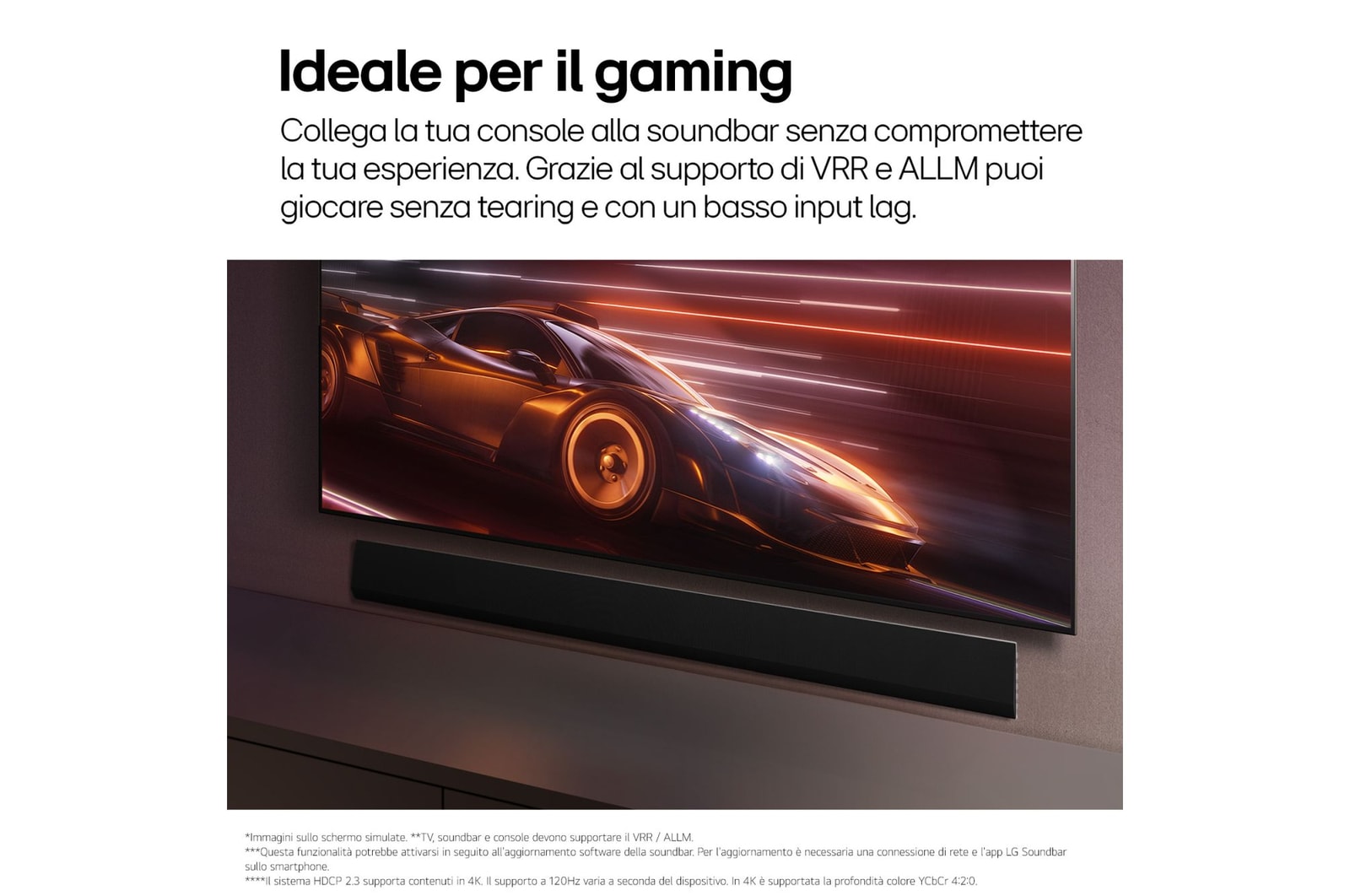 LG Soundbar SG10TY I 420W su 3.1 canali I Dolby Atmos, Wi-Fi, Design a filo muro, Spotify Connect, Airplay2, WOWCAST, SG10TY