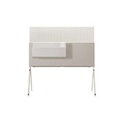 LG OLED evo | TV 55'' Serie Object Collection Posé LX1 | OLED 4K, Design con supporto a cavalletto, retro in tessuto, 55LX1T6LA