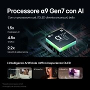 Processore a9 Gen7 con AI tv OLED55C44LA.API