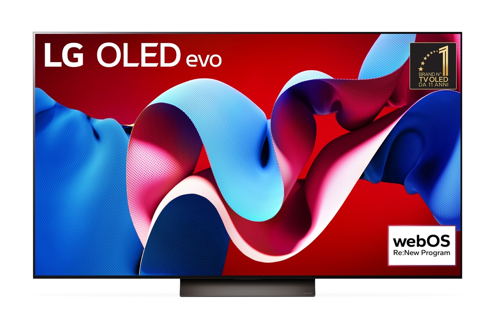 Vista frontale tv OLED55C44LA.API