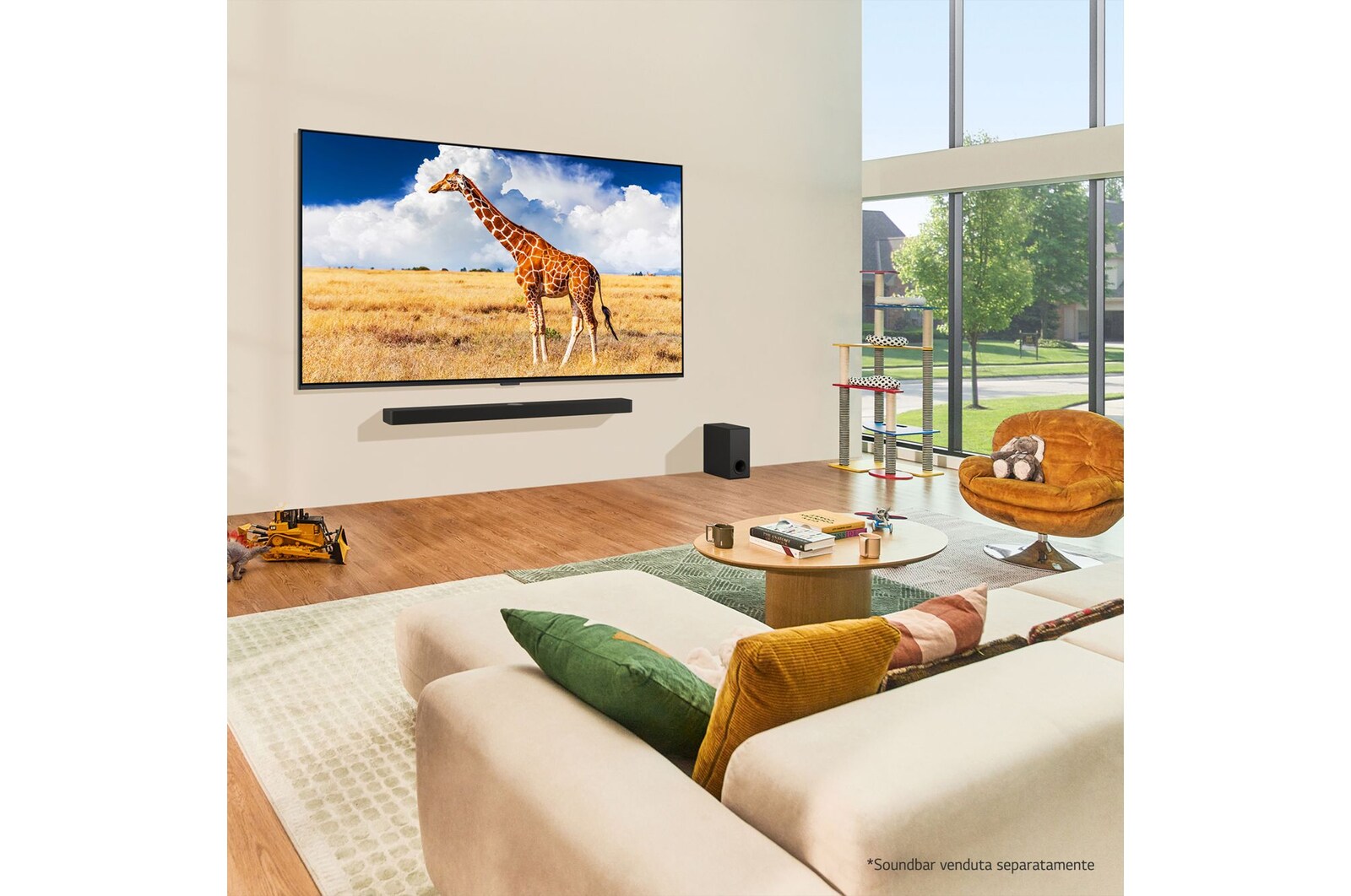 Tv view with soundbar life style images