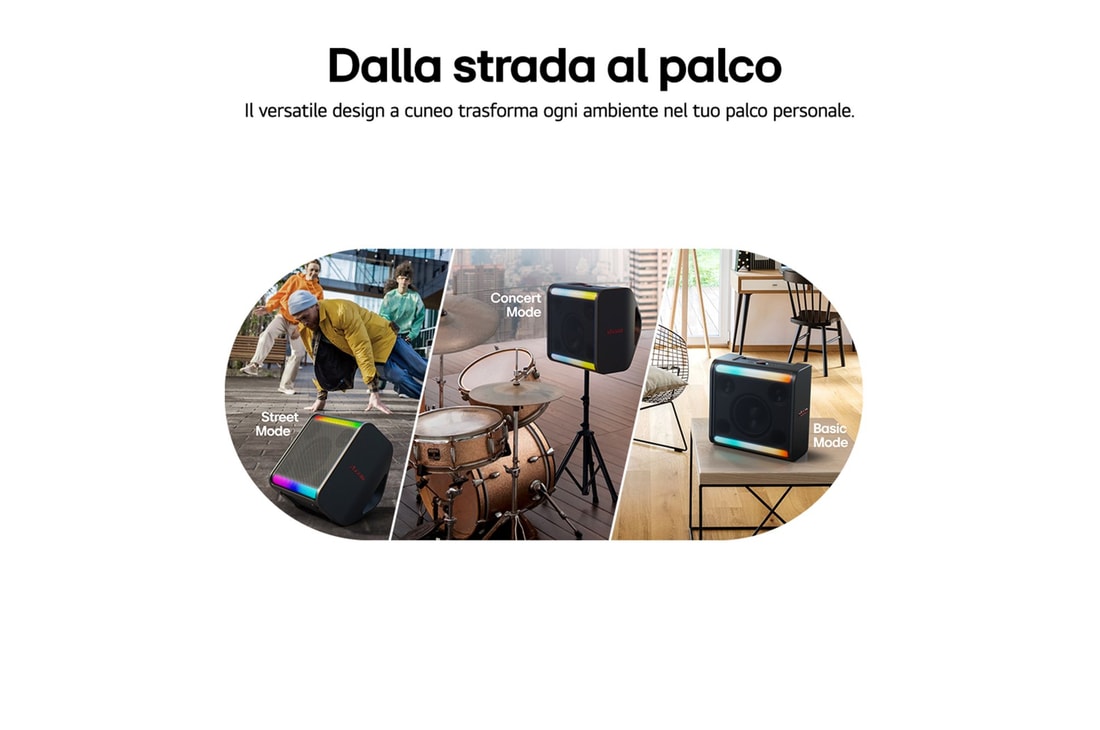 Caratteristica Dalla strada al palco