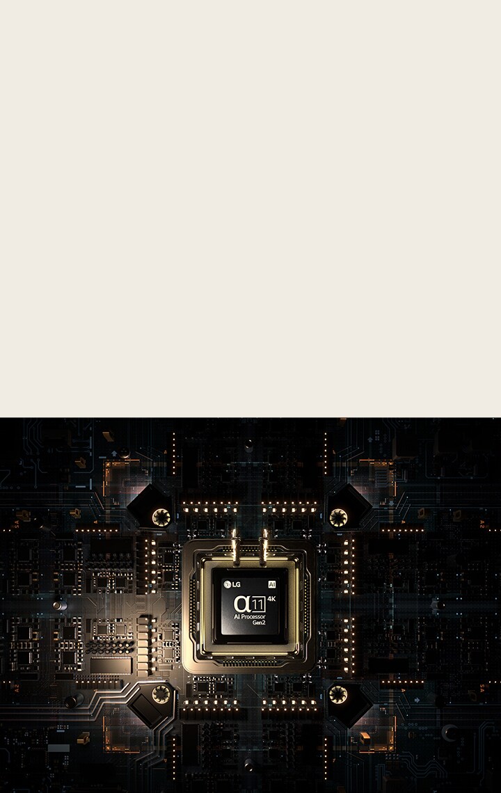 Il Processore α11 AI Gen2 è su un circuito stampato dall’aspetto avanzato.