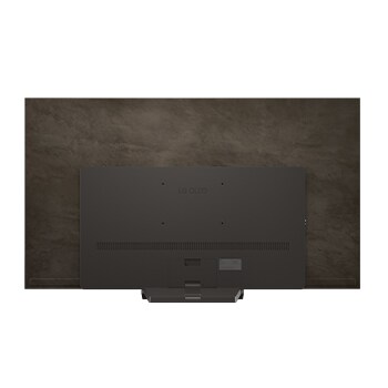 Vista posteriore di una Smart TV LG OLED evo AI C5 4K