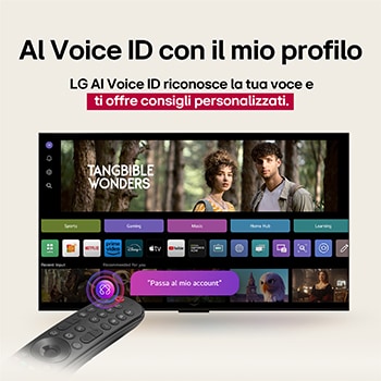 Caratteristica Telecomando Puntatore AI con AI Voice ID