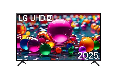 Vista frontale del TV UHD UA75.