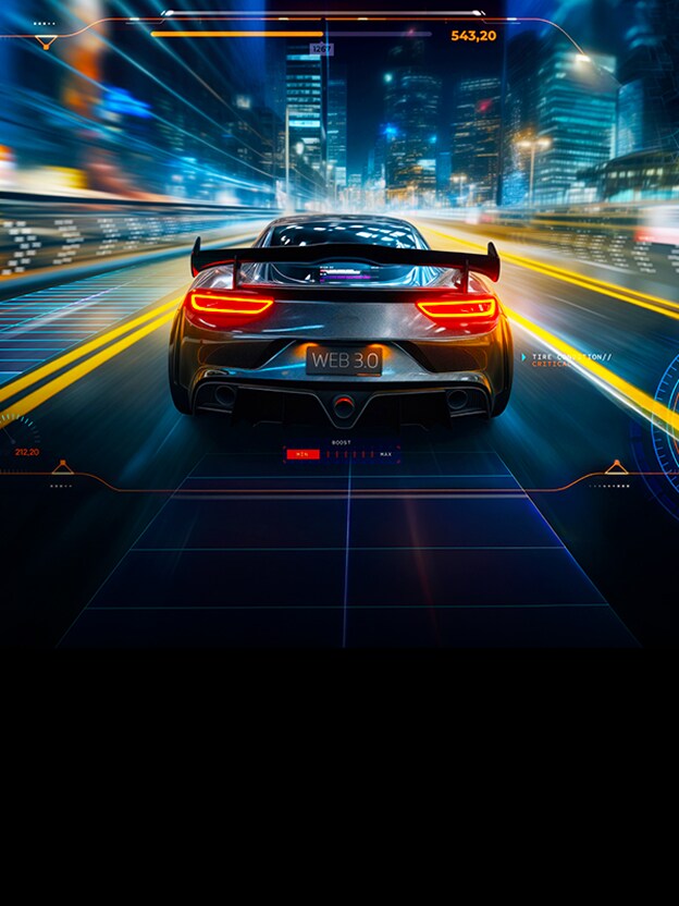 Gioco di corse automobilistiche vivido e perfettamente a fuoco, senza alcuna sfocatura di movimento. I loghi NVIDIA G-Sync e 165Hz sono visibili, insieme ad altre certificazioni di gaming che evidenziano le eccellenti prestazioni del TV LG.