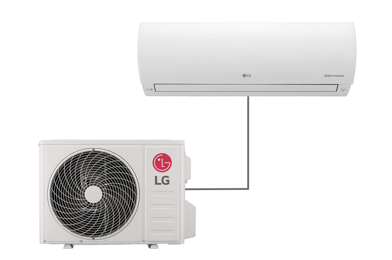 Foto frontale del climatizzatore LG F12MT