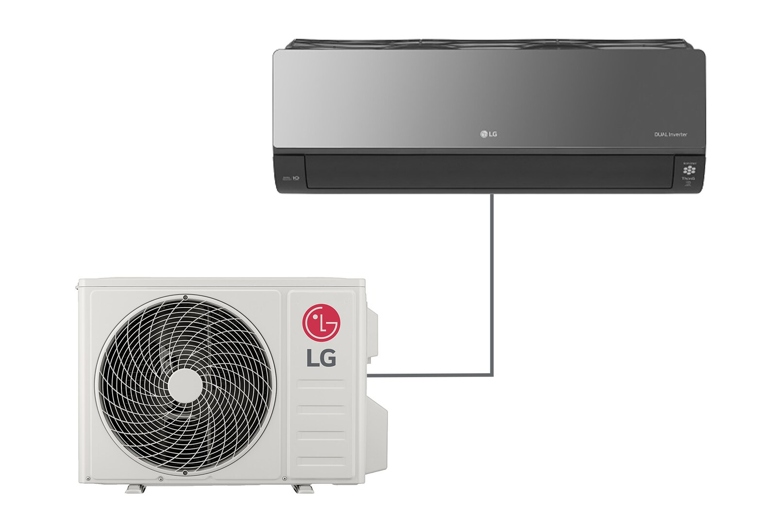 Foto frontale del climatizzatore LG AC09BK