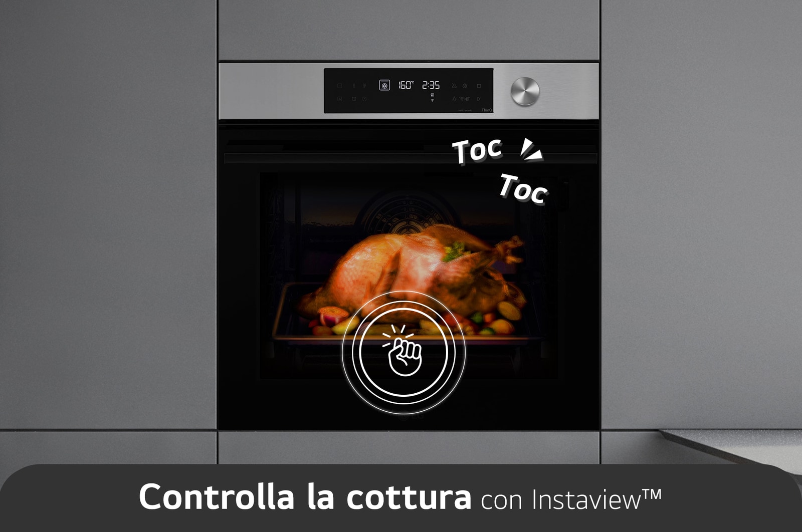 LG Offerta Kit: Forno InstaView 76L Classe A+ e Microonde NeoChef 25 litri 1000W, WSED7612S.MH6565