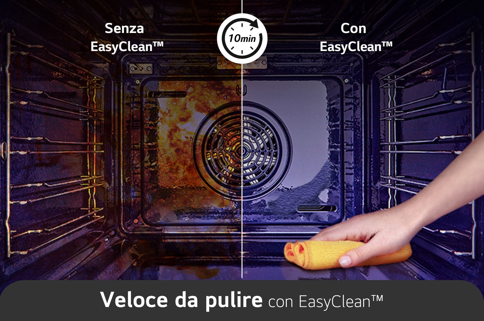 LG Offerta Kit: Forno InstaView 76L Classe A+ e Microonde NeoChef 25 litri 1000W, WSED7612S.MH6565