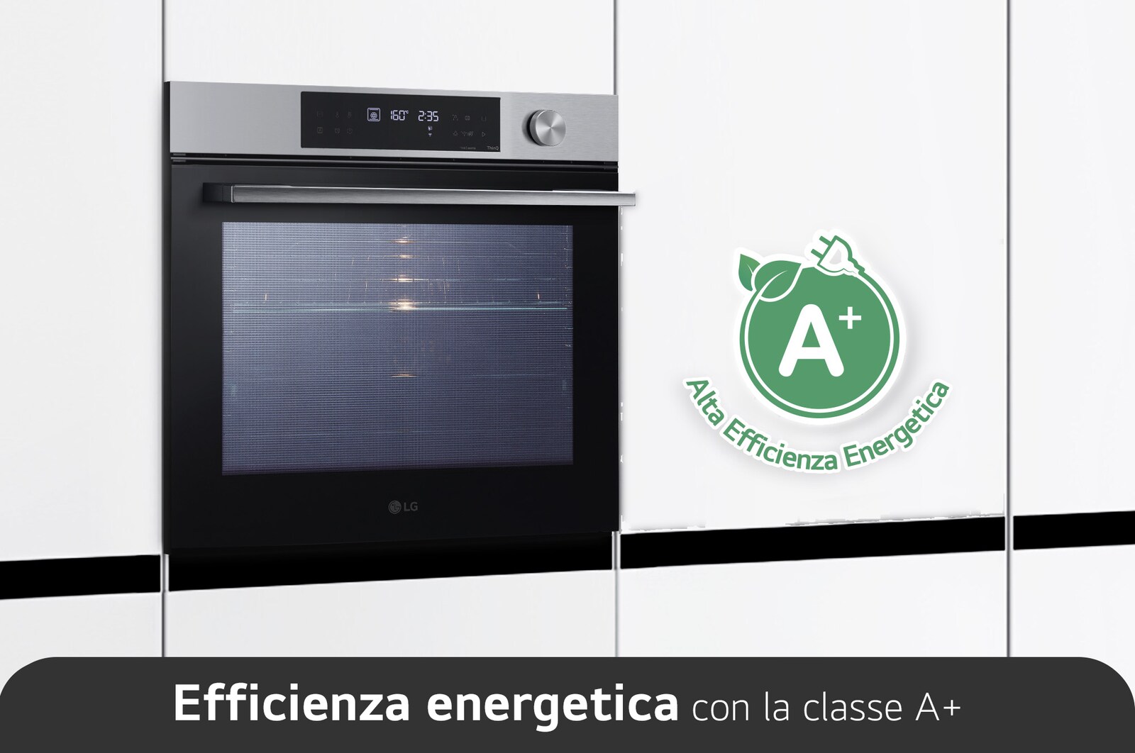 LG Offerta Kit: Forno InstaView 76L Classe A+ e Microonde NeoChef 25 litri 1000W, WSED7612S.MH6565