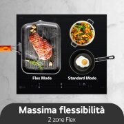 LG Offerta Kit: Forno 100% vapore InstaView 76L Classe A++ e Piano induzione 60cm, Potenza 2,5 ~ 7,4kW, WSED7667M.CBIZ7