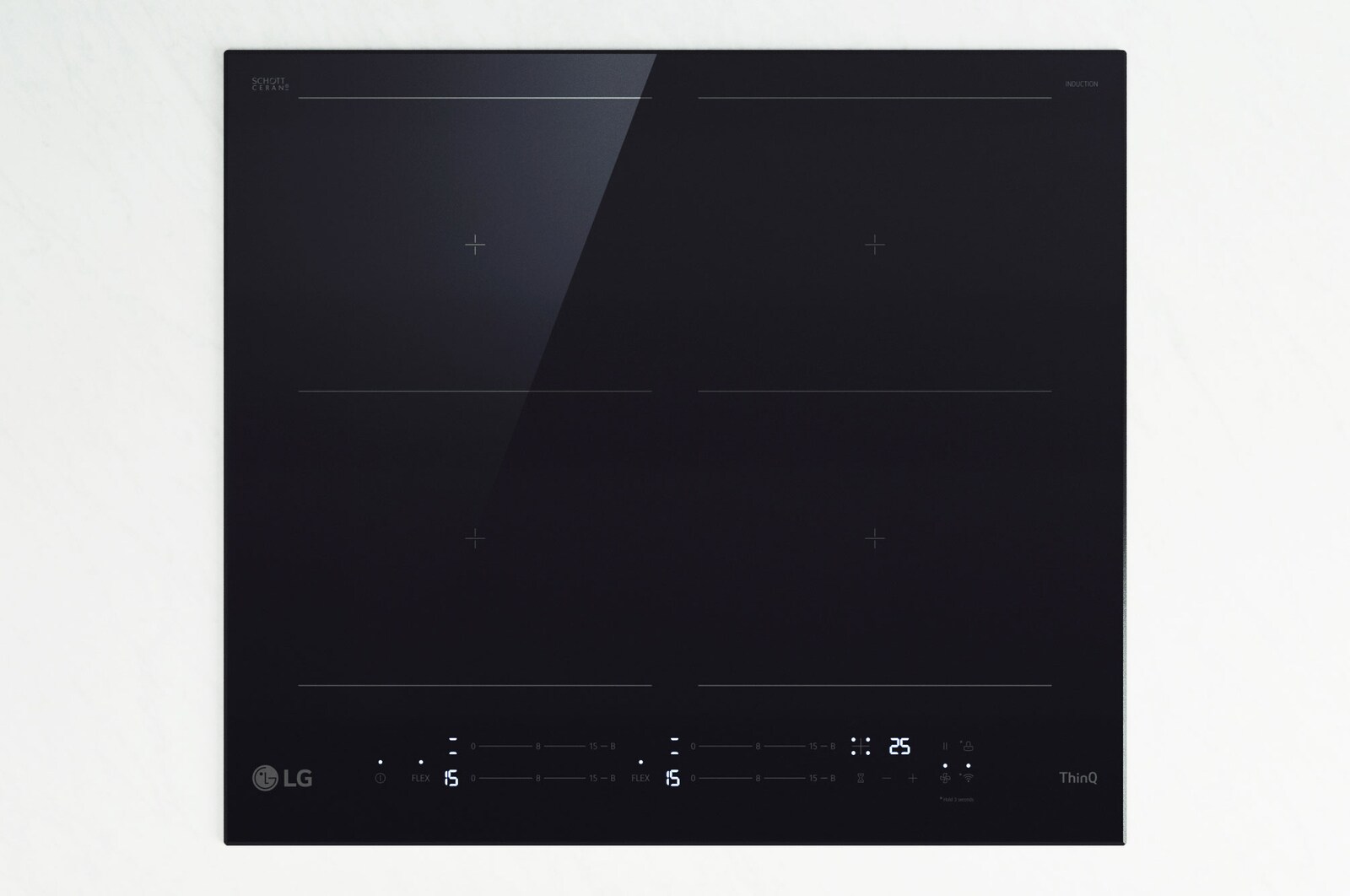 LG Offerta Kit: Forno 100% vapore InstaView 76L Classe A++ e Piano induzione 60cm, Potenza 2,5 ~ 7,4kW, WSED7667M.CBIZ7