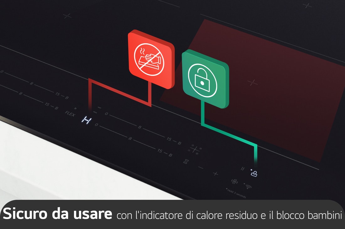 LG Offerta Kit: Forno 100% vapore InstaView 76L Classe A++ e Piano induzione 60cm, Potenza 2,5 ~ 7,4kW, WSED7667M.CBIZ7