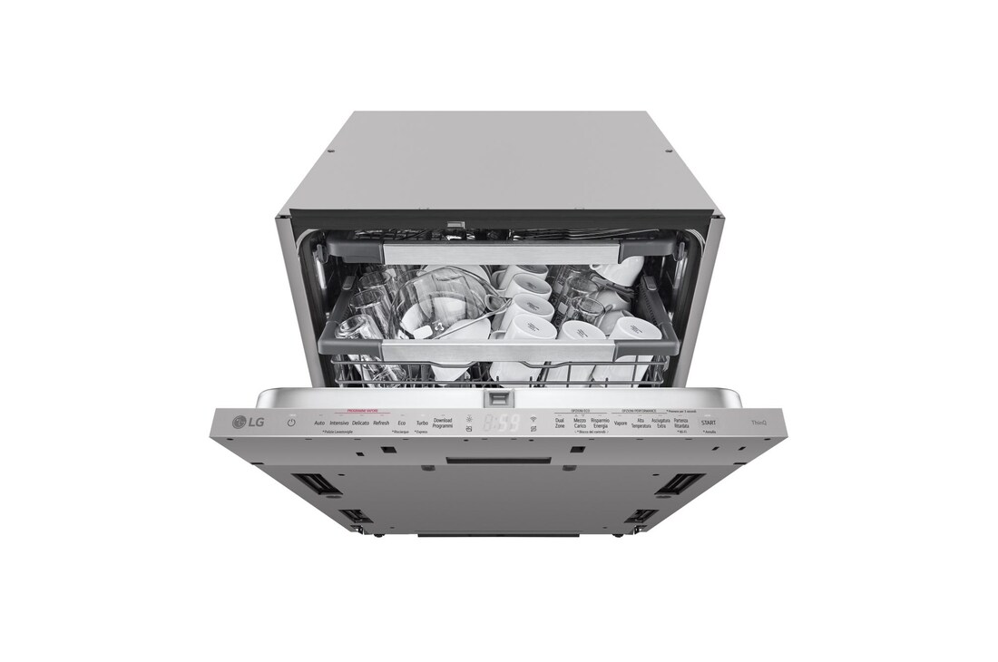 Foto frontale della lavastoviglie LG DB597TXSN