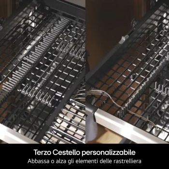 Caratteristica terzo cestello personalizzabile
