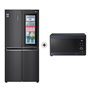 Vista frontale di Offerta Kit Esclusivo: Frigorifero Multidoor Slim InstaView Door-in-Door Classe E, 530L &#43; Microonde NeoChef 25 litri, potenza 1000W GMQ844MC5E.MH6565