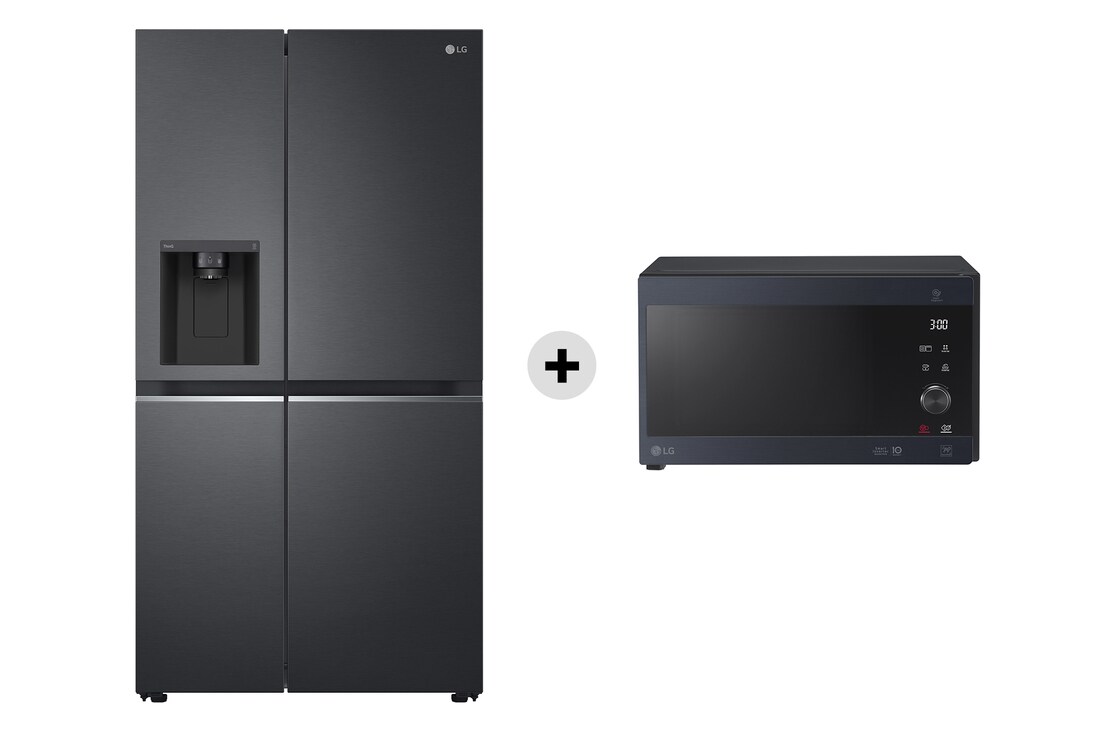 LG Offerta Kit Esclusivo: Frigorifero Side-by-Side Classe D, 635L + Microonde NeoChef 25 litri, potenza 1000W, GSLV71MCTD.MH6565