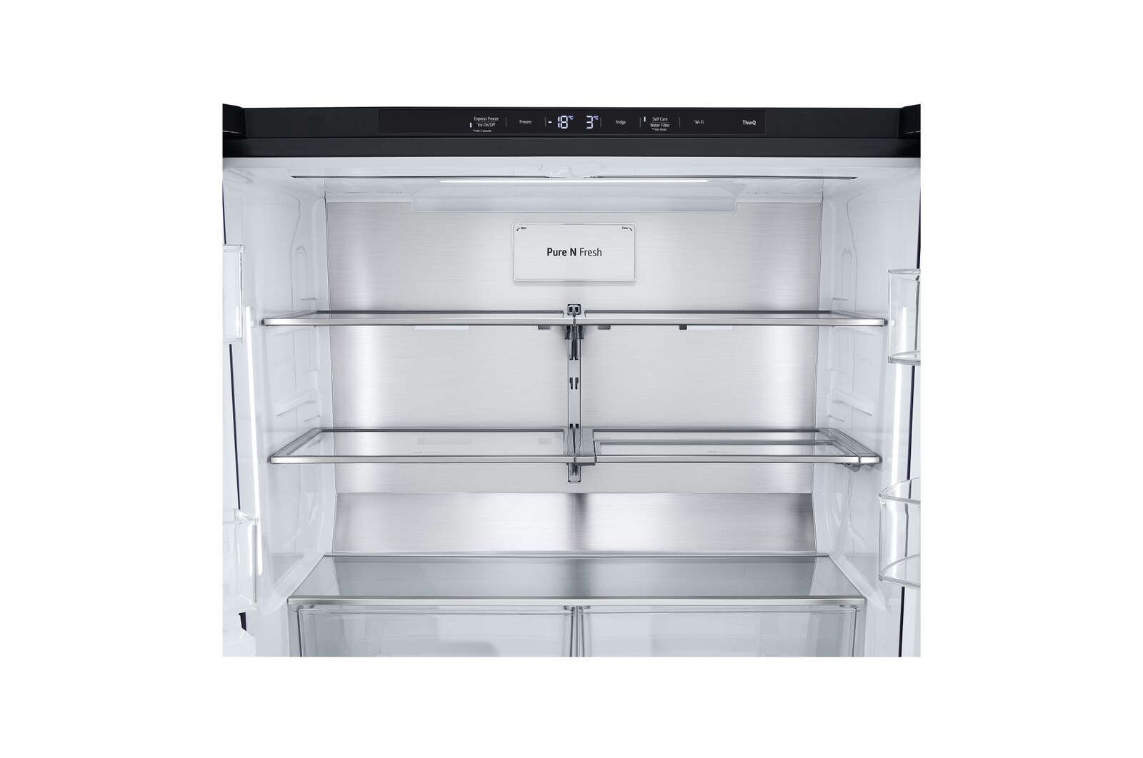 Dettaglio della parte frigo
