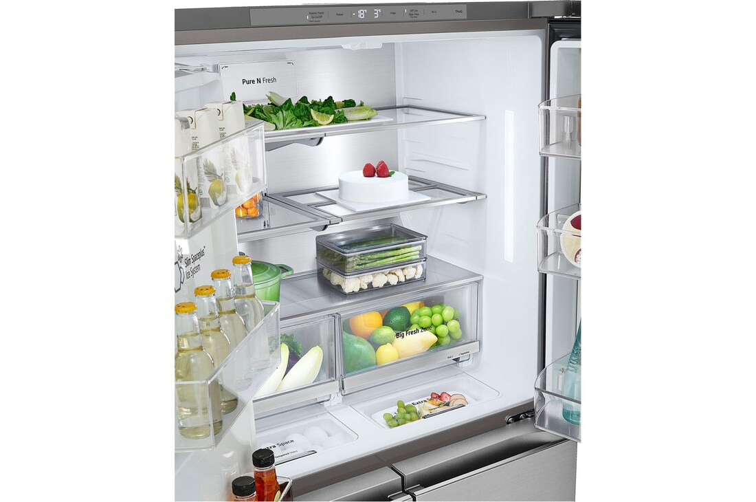 Dettaglio della parte frigo