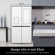 LG Offerta Kit Esclusivo: Frigorifero Multidoor Slim InstaView Door-in-Door Classe E, 530L + Microonde NeoChef 25 litri, potenza 1000W, GMQ844MC5E.MH6565