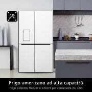LG Offerta Kit Esclusivo: Frigorifero Side-by-Side InstaView Classe D, 635L + Microonde NeoChef 25 litri, potenza 1000W, GSGV80PYLD.MH6565