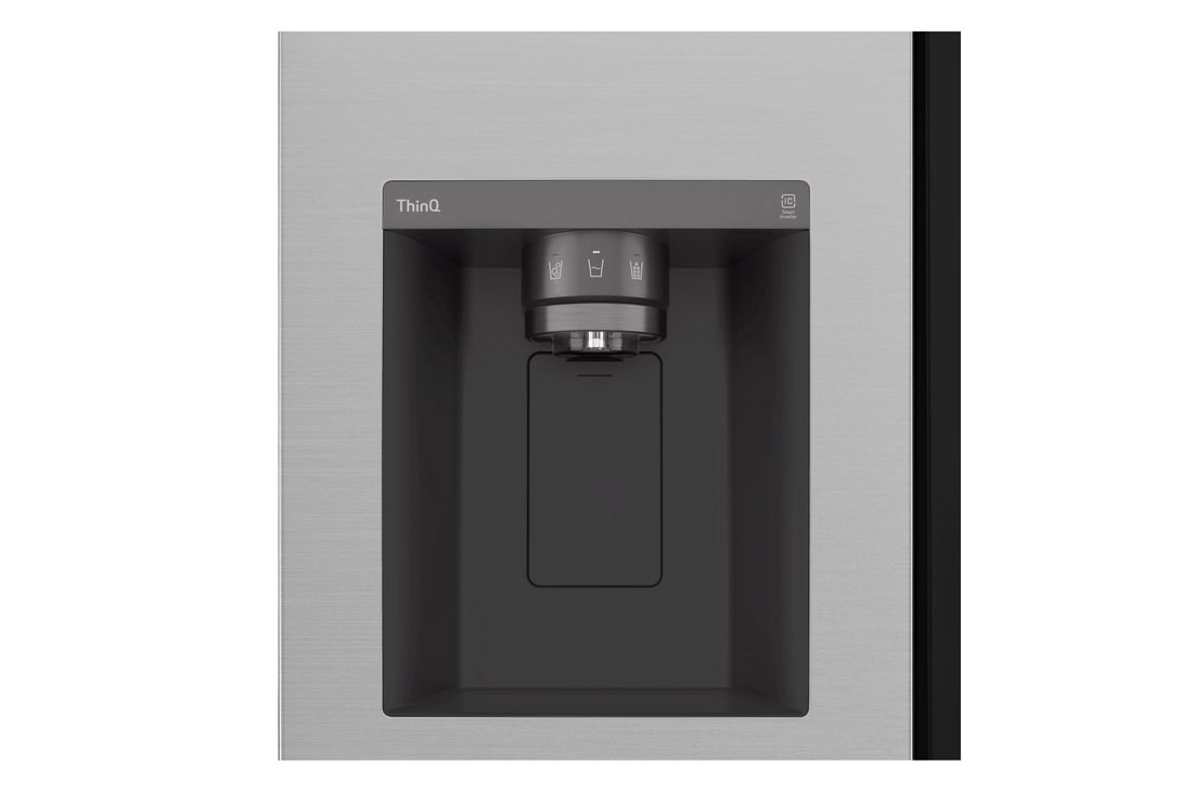 Dettaglio del dispenser di acqua e ghiaccio