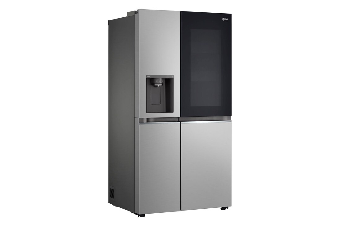 Vista a tre quarti verso destra del frigorifero