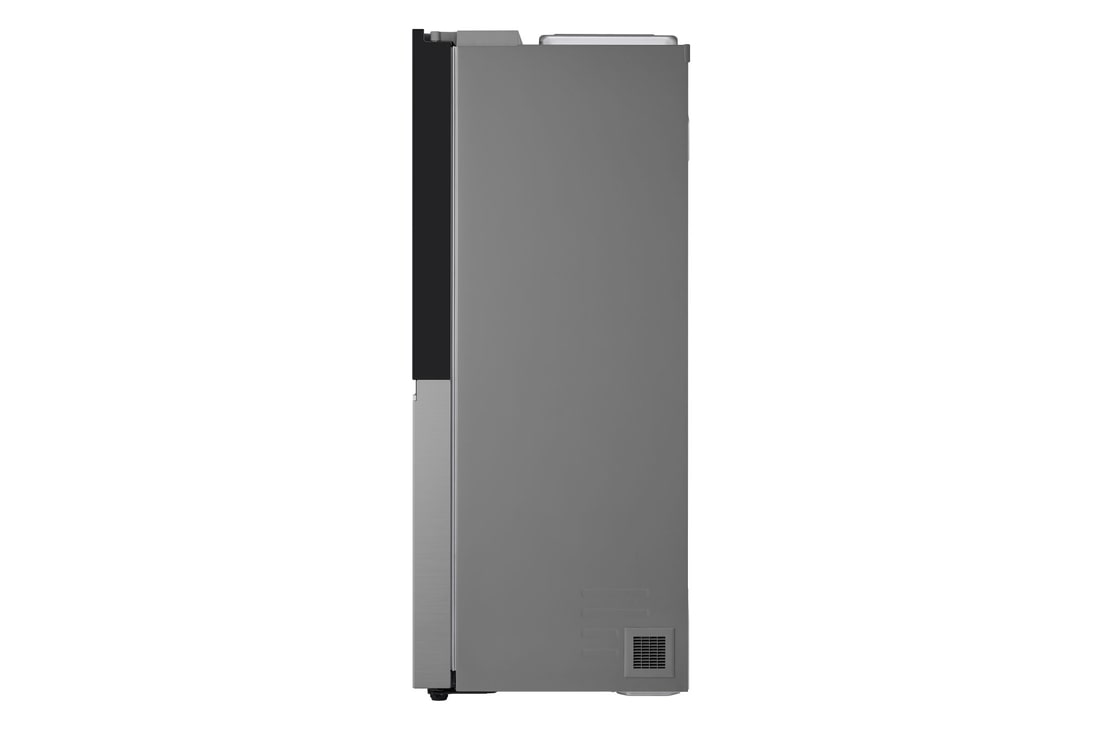 Vista laterale verso sinistra del frigo