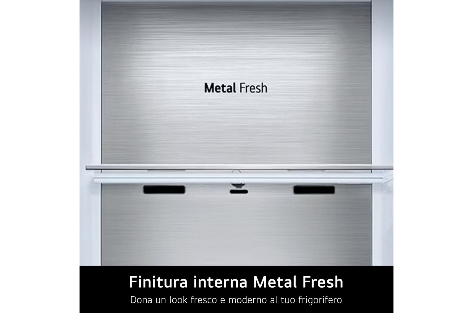 Finitura interna Metal Fresh frigorifero GSLE91EVAB