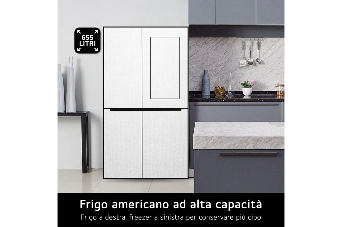 Caratteristica Frigo americano ad alta capacità